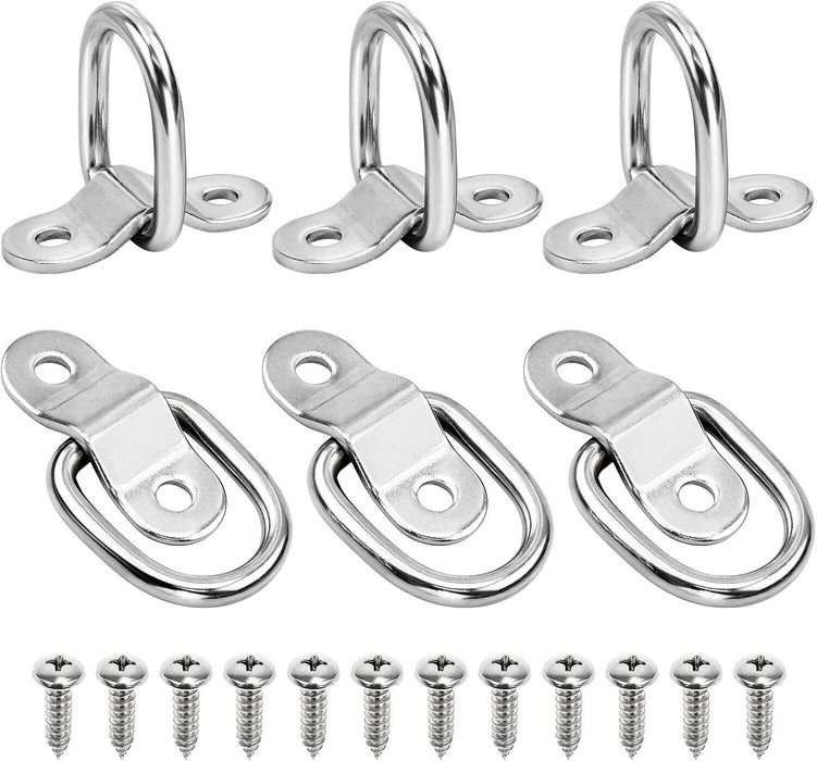 Hysagtek 4 Pack D-Ring Anchor Tie Downs Lashing Rings