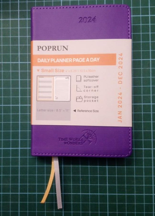POPRUN Monthly Planner 2024(12-Month: Jan'24-Dec 24)