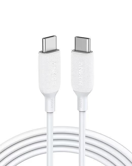 Anker USB C to USB C Charger Cable (6ft/1.8m), 100W USB 2.0 Type C Cable, Fast C