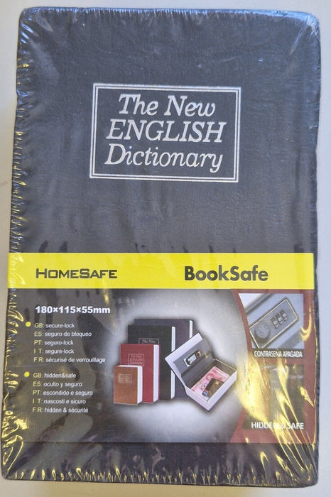 The New English Dictionary Book Safe - Black