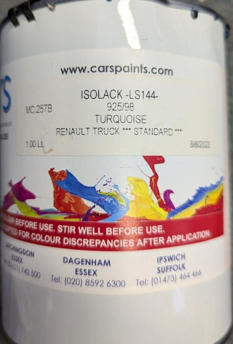 Car Paints - Turquoise Renault Truck *Standard* - 1 Litre