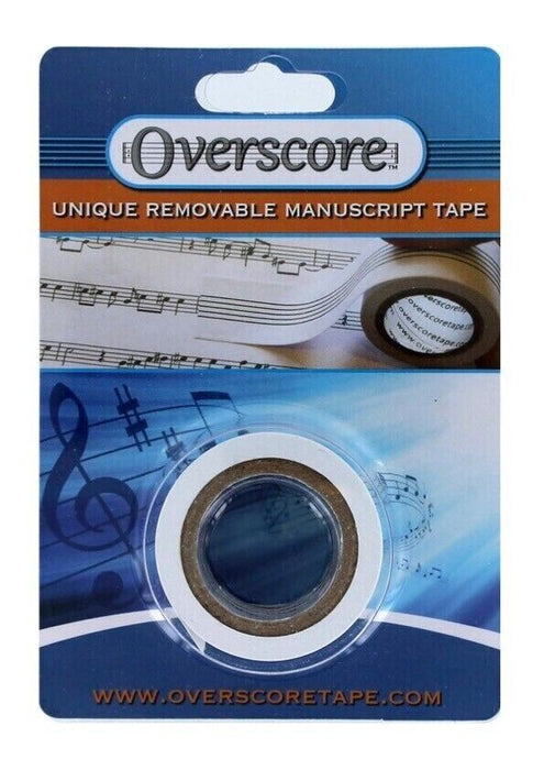 New Overscore removable manuscript tape 5 Metre Roll 25mm wide 8mm staff lines