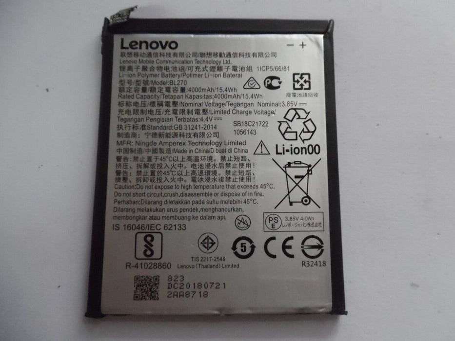 Lenovo BL270 Replacement Battery For Lenovo Vibe K6 Plus G Plus/G5 Plus