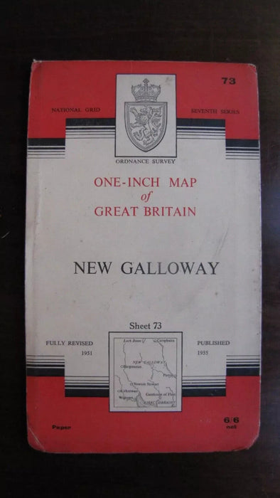 Ordnance Survey Map Of New Galloway 1955. Sheet 73