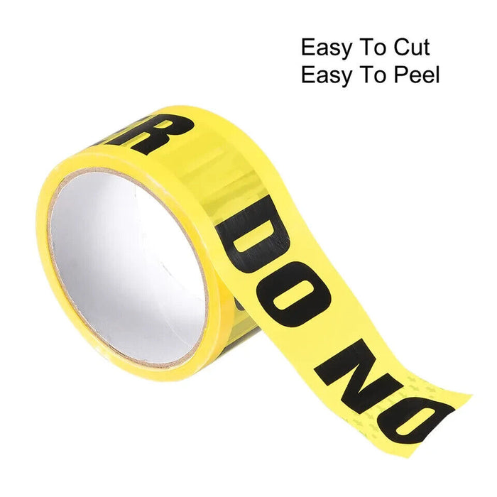 Caution Warning Tape Bold DO NOT ENTER Marking,42 Ft x 1 Inch(LxW), Yellow Black