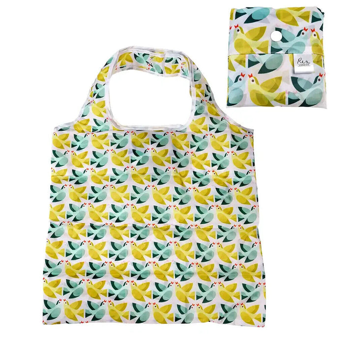 Recycled foldaway shopper bag - Love Birds