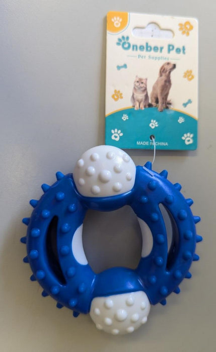 Oneber Pet Dog Ring Chew Toy Indestructible