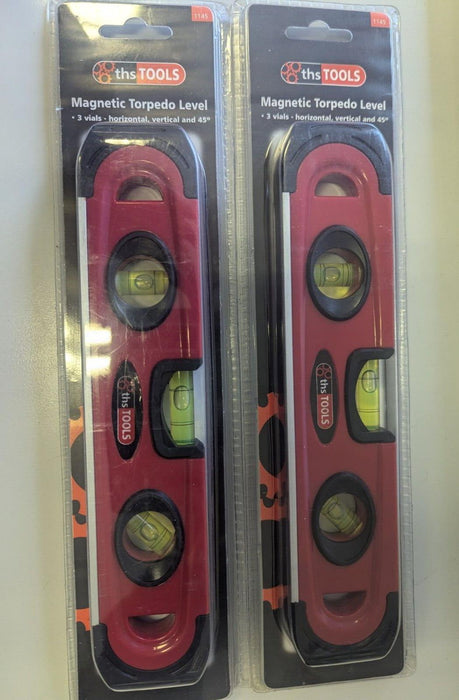 THS Tools 1145 STURDY MAGNETIC 9 INCH (230MM) Spirit Level x2