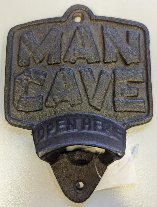 Cast Iron 'Man Cave' Wall Mounted Bottle Opener