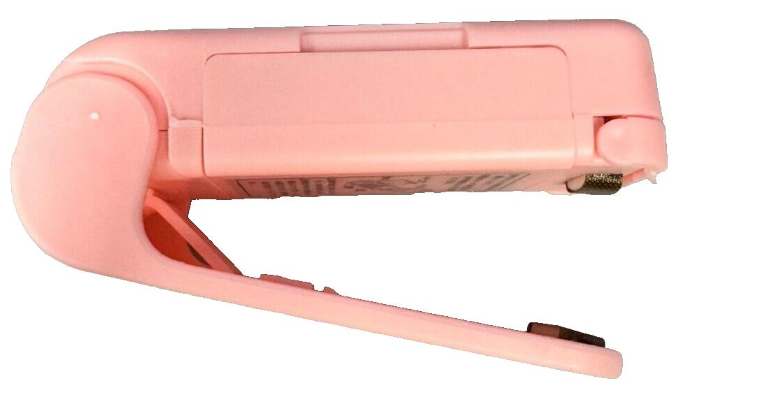 Mini Bag Food Heat Sealer 2 in 1 Handheld Vacuum Seal PINK