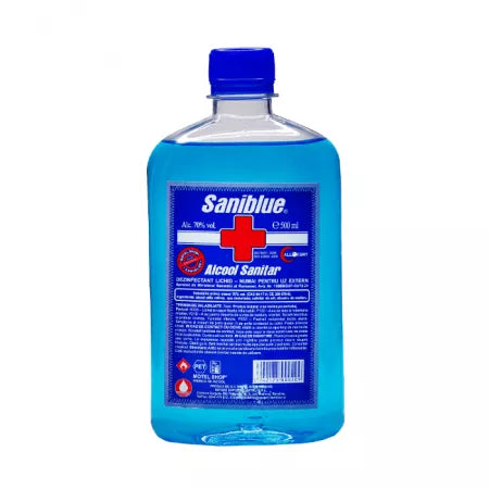Sanitary alcohol, 70%, 500 ml, Saniblue