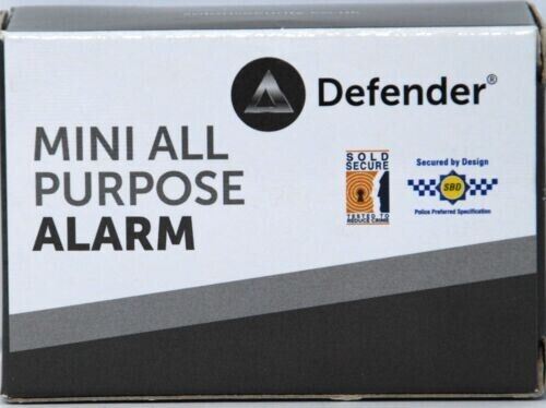 Solon Security Defender (Wireless) Mini All-Purpose Alarm - Black - with Torch