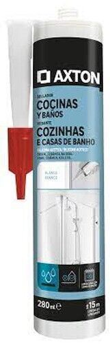 Silicone for kitchens and baths AXTON ACETIC 280ML WHITE