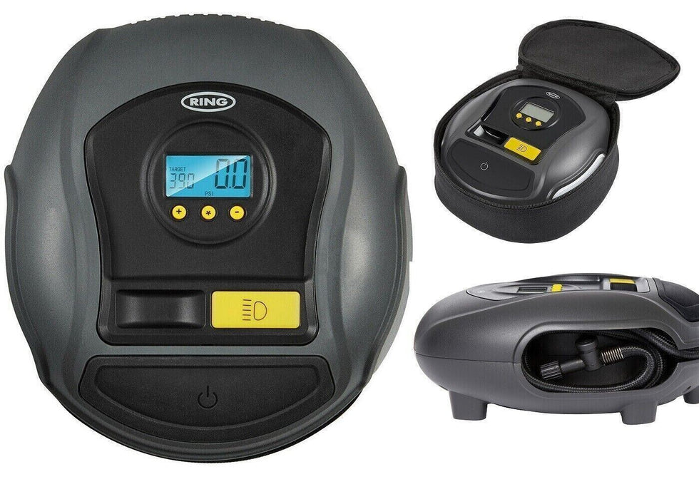 Ring RTC500 Auto Stop Pre Set Digital Car Van Bike Tyre Inflator Pump Compressor