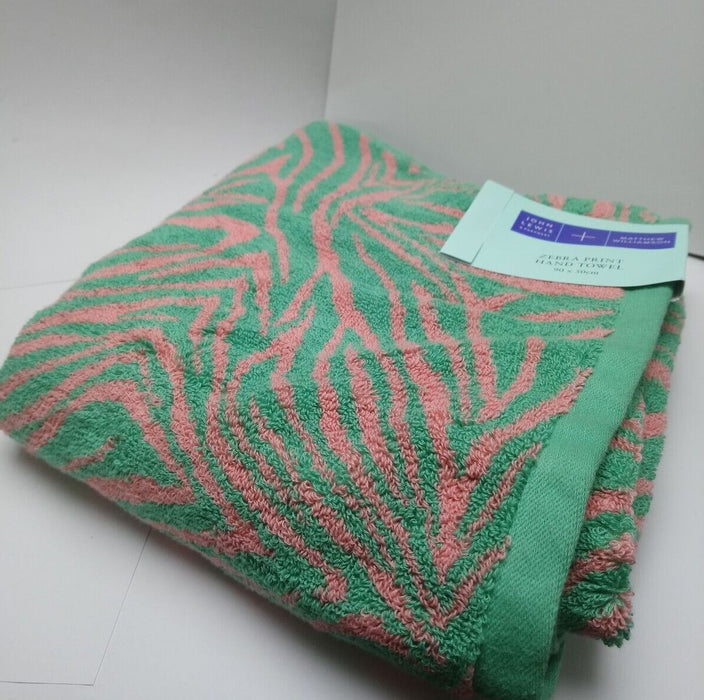 John Lewis + Matthew Williamson Zebra Pink/Green Hand Towel