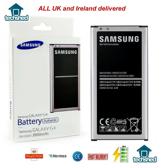 Original 100% Genuine Samsung Galaxy S5 SM-G900 EB-BG900BBE 2800mAh New Battery