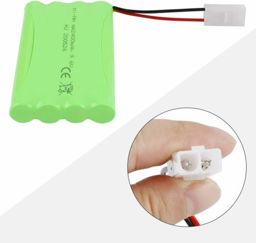 AA 2400mAh 9.6V Ni-MH Battery KET 2P Plug