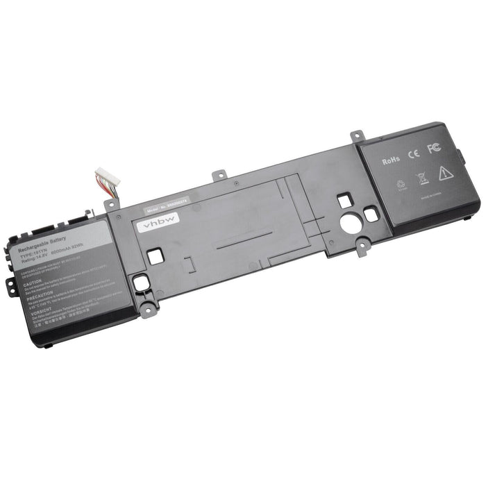 Battery replaces Dell 191YN, 2F3W1, 410GJ, 05046J, 6JHCY 6200mAh New