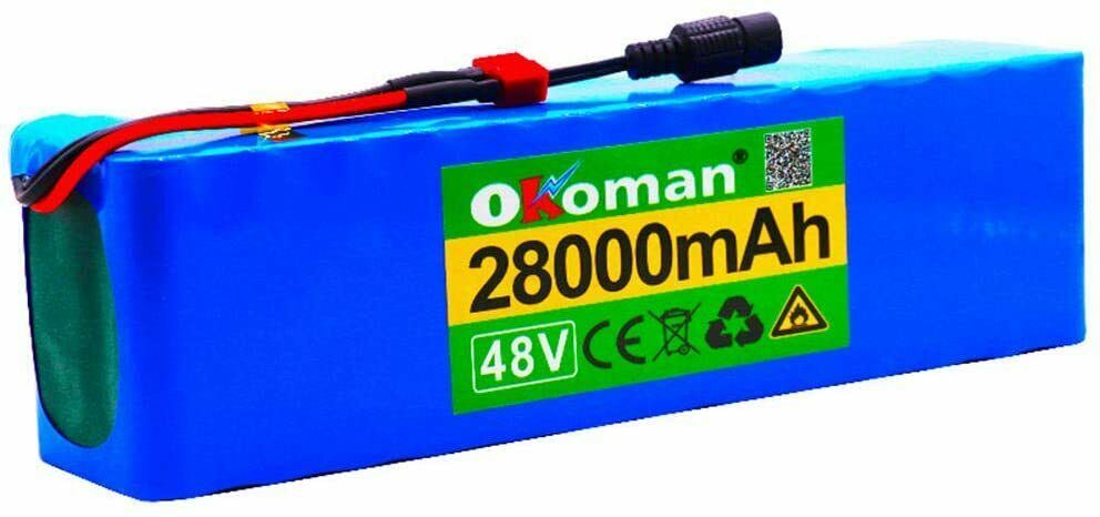 48v Okoman E-Bike Li-ion Battery 28000mah Lithium Battery Pack (XT60 PLUG)