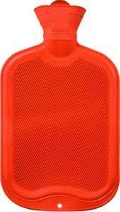 Red hot water bottle great for winter and keeping warm during christmas x1