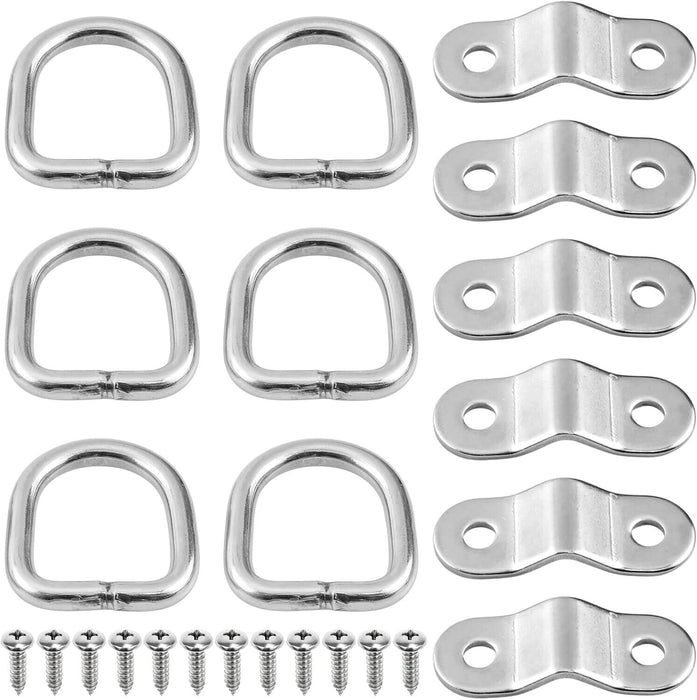 Hysagtek 4 Pack D-Ring Anchor Tie Downs Lashing Rings