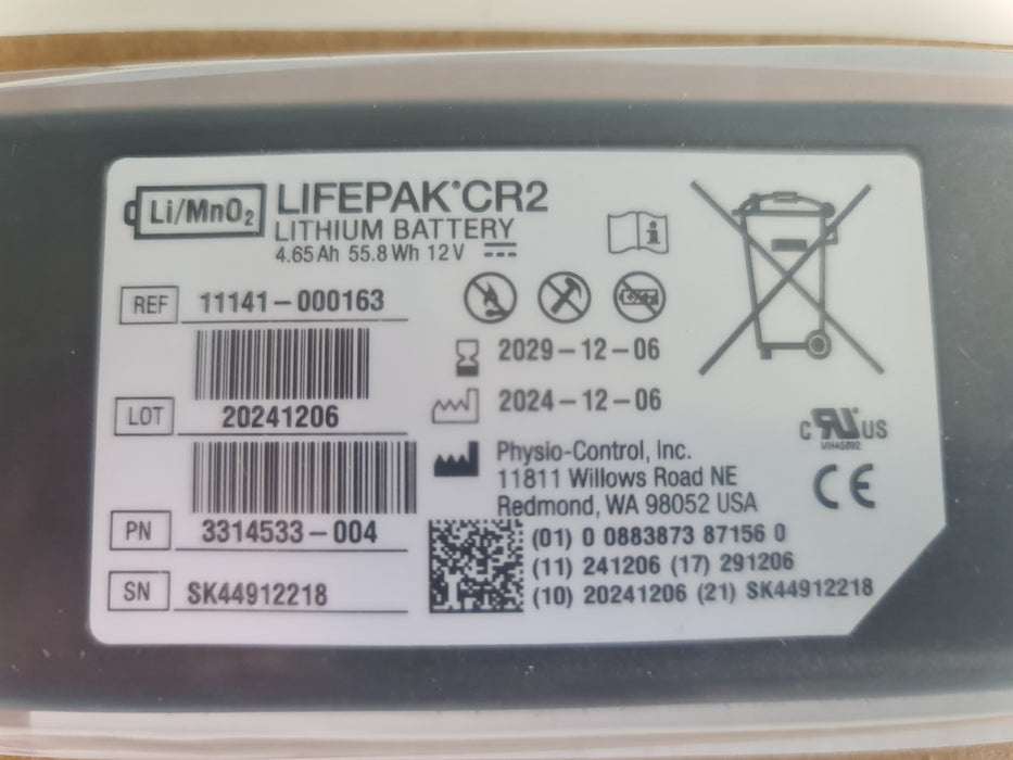 Genuine Physio-Control LIFEPAK CR2  LITHIUM Battery NEW BOXED