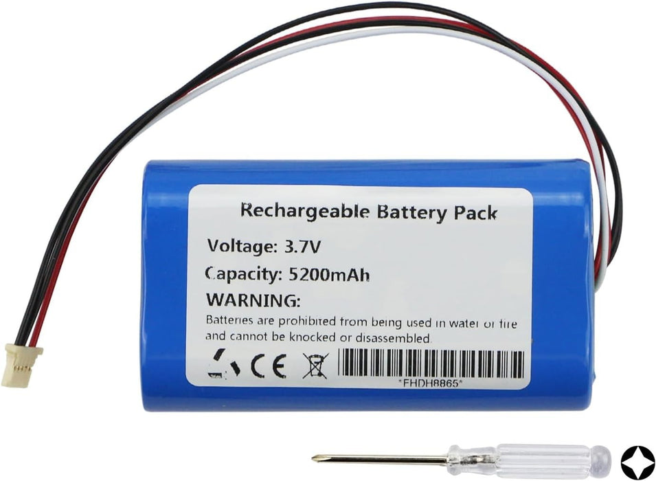 New 5200mAh Rechargeable Camera Battery Compatible with Eufy Spaceview Pro