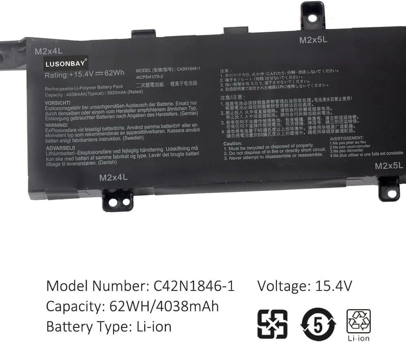 LUSONBAY C42N1846 Battery for ASUS ZenBook Pro Duo UX581G UX581GV