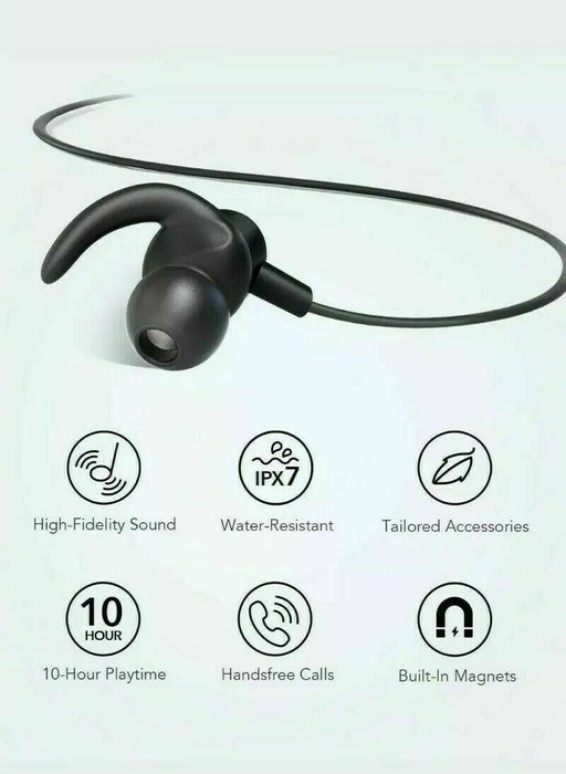 Anker SoundBuds Slim Lightweight HEADPHONES (BLACK) *NEW*