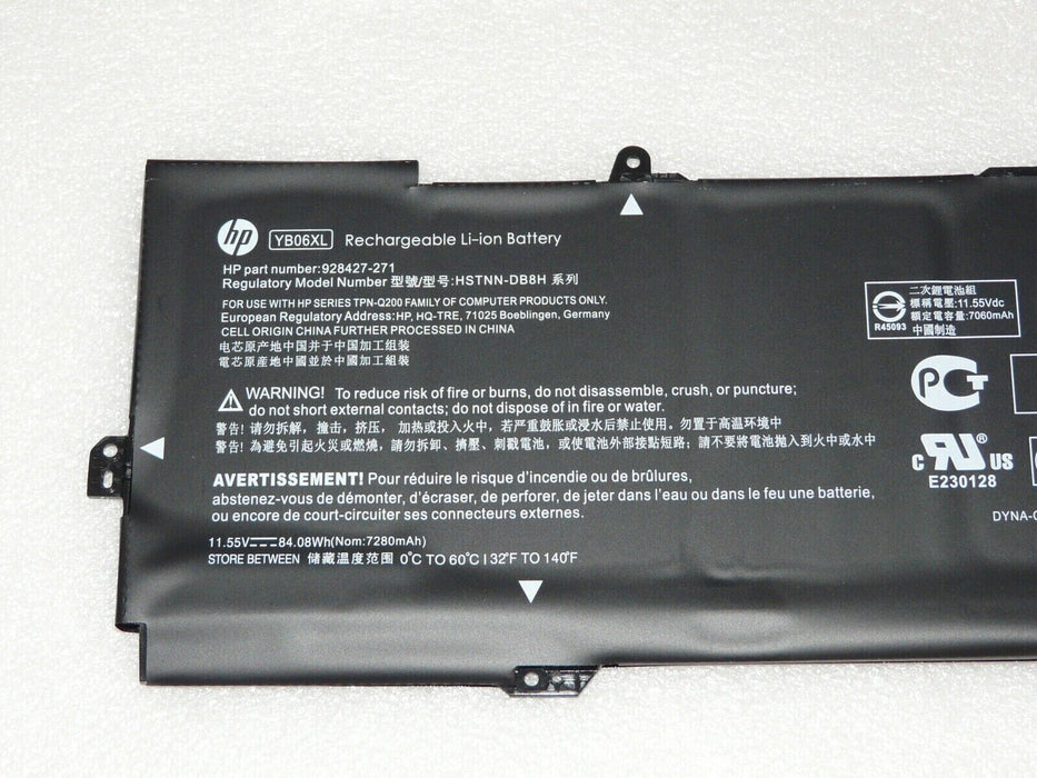 New Genuine HP Spectre X360 15-CH 84.08Wh Battery 928427-271 928372-855 YB06XL