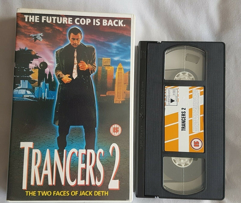 TRANCERS 2 (VHS) BIG BOX - Tim Thomerson + Helen Hunt + Barbara Crampton + Combs