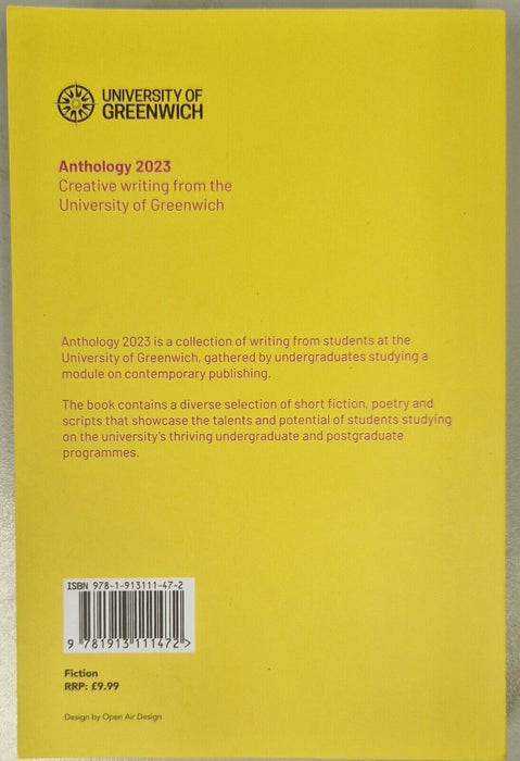 Anthology 2023 - Creative Writing From The University of Greenwich