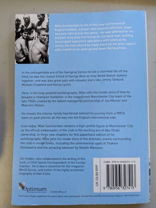 MIKE SUMMERBEE SIGNED The Autobiography Manchester City Updated Edition