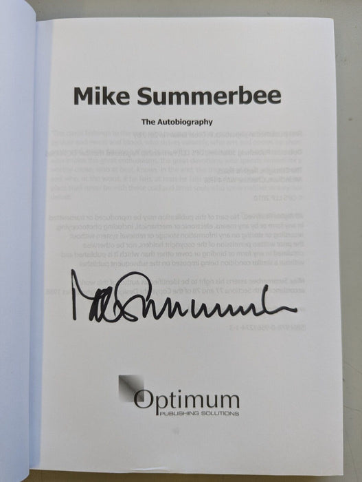 MIKE SUMMERBEE SIGNED The Autobiography Manchester City Updated Edition