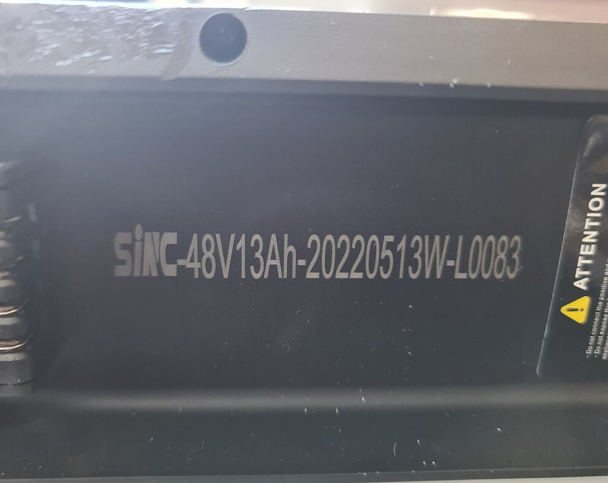 E-Bike Battery - Down tube - 48V 13aH - L0083 - Used