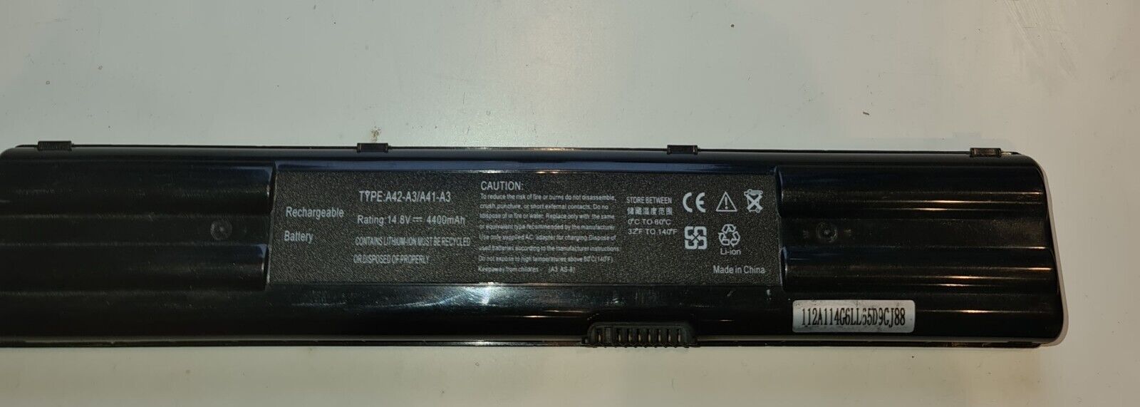 Rechargeable Battery for Asus A42-A3/A41-A3 14.8V 4400mAh