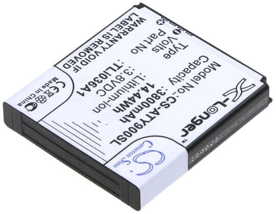 BATTERY FOR ALCATEL ONE TOUCH LINK Y900 TLI036A1 3.8V LI-ION 3800MAH / 14.44WH