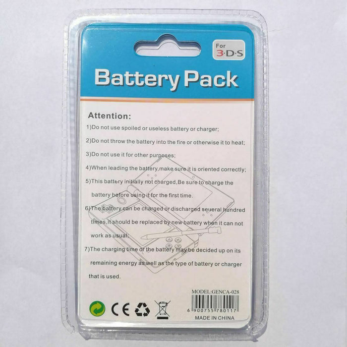 Replacement Rechargeable Battery for Nintendo 3DS  2DS 2000mAh Plus driver