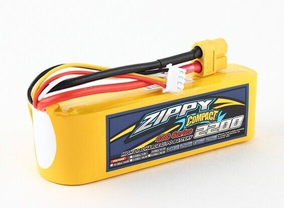 ZIPPY Compact 2200mAh 3s 25c Lipo Pack XT60