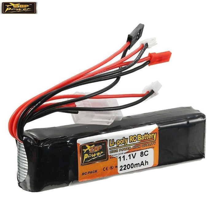 ZOP Power 3S 11.1V 2200MAH 8C Lipo Battery For Devo JR WFLY Transmitter