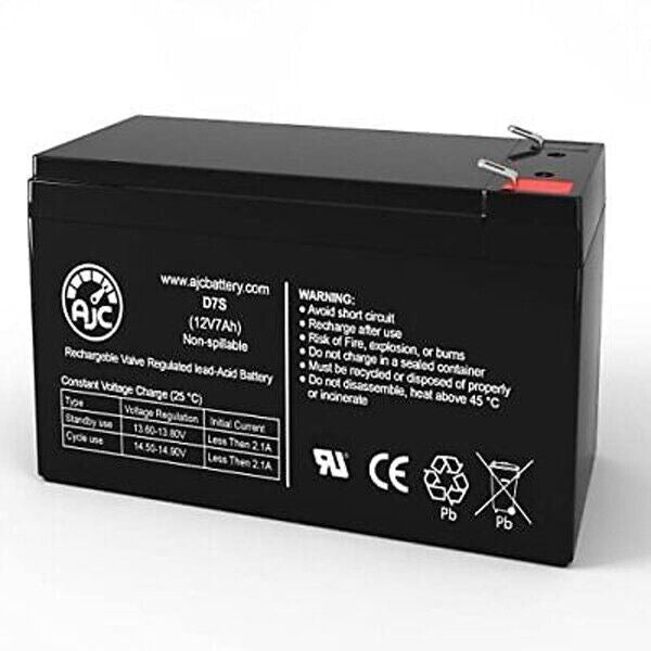 AJC Battery Replacement Compatible with MK ES7-12FR-T2 12V 7Ah Sealed Lead Acid