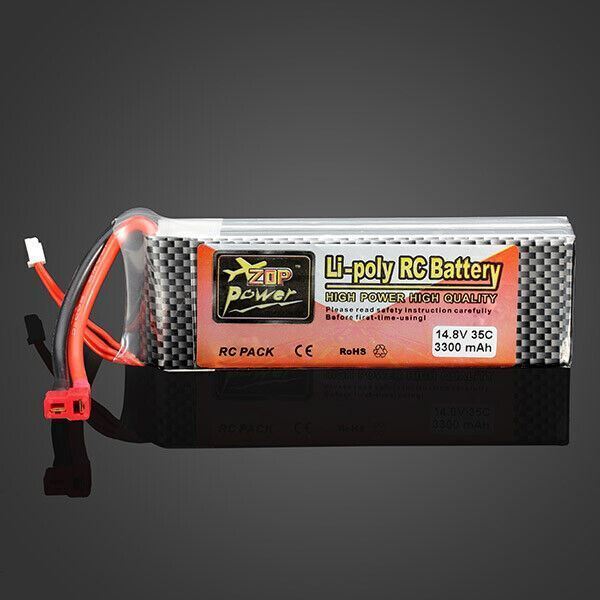 ZOP Power 14.8V 3300MAH 35C Lipo Battery T Plug