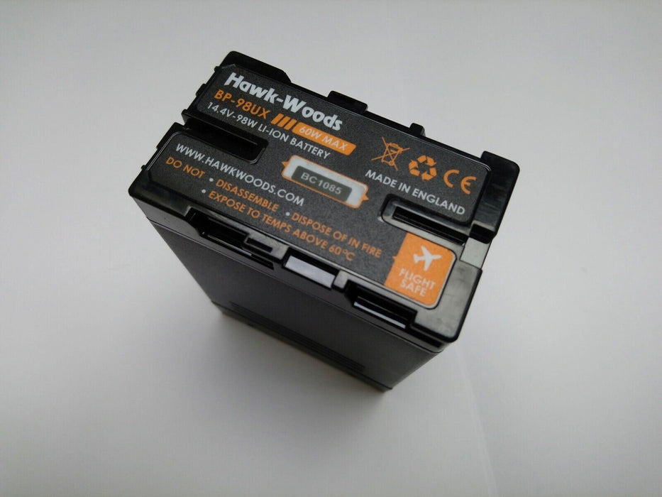 Hawk-Woods BP-98UX Sony BP-U Battery 98Wh 14.4v Lithium-Ion