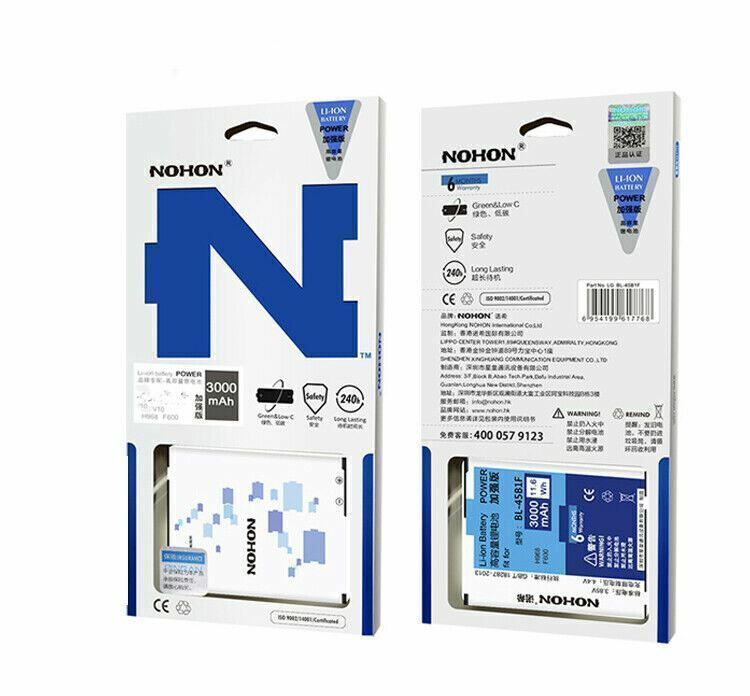 NOHON HB366481ECW Battery For Huawei P9 Honor 8 5C G9 Lite EVA-L19 Mate 7 8 9 9P