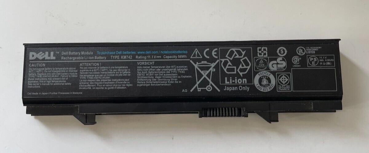 GENUINE DELL LATITUDE E5500 11.1V 56Wh 6-Cell TYPE KM742 BATTERY DELL P/N 0PW640