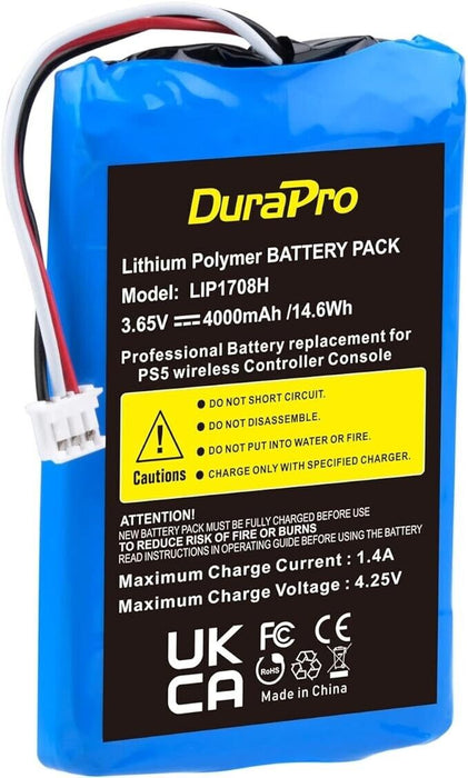 DuraPro 4000mAh LIP1078 Battery Sony PS5 Playstation 5 DualSense Wireless Contrl