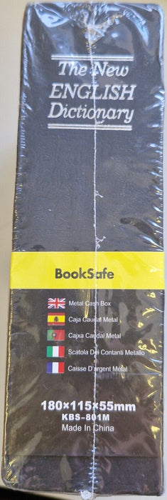 The New English Dictionary Book Safe - Black