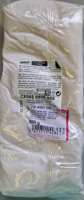 Cernit Translucent 500G 1-Piece Polymer Clay