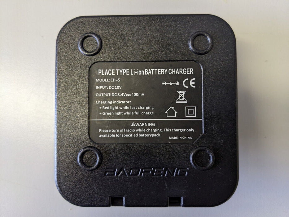 CH-5 Desktop Charger For Baofeng UV-5R UV-5RA BL-5 BL-5L 3800mah Battery Radios
