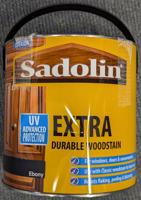 Sadolin Extra Durable Woodstain - Ebony - 2.5 Litre